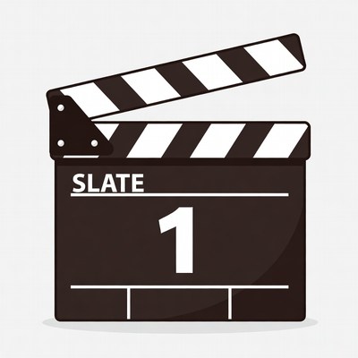 Open Movie Clapperboard Slate 1
