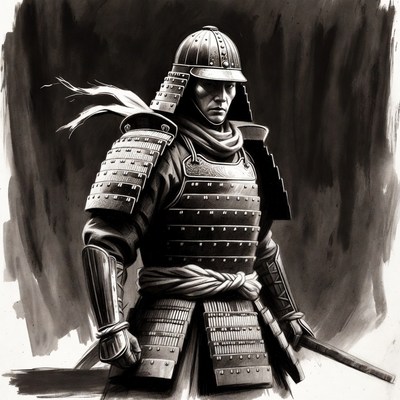 Samurai Warrior in Armor