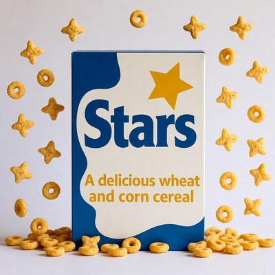 Starsars Cereal Box with Flying O's