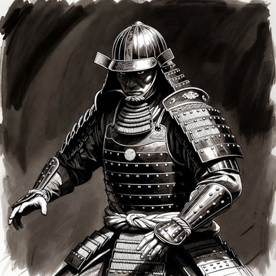 Samurai Warrior in Armor