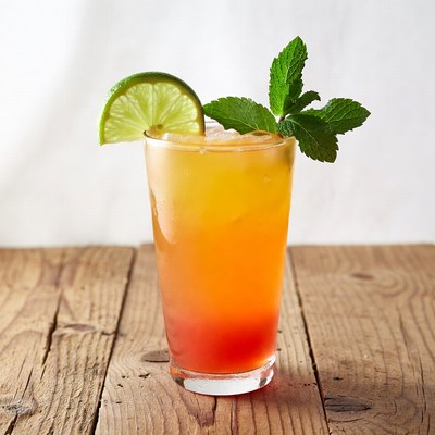 Cocktail with Lime and Mint
