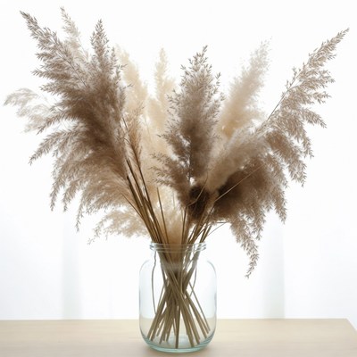 Pampas Grass Bouquet in Glass Jar