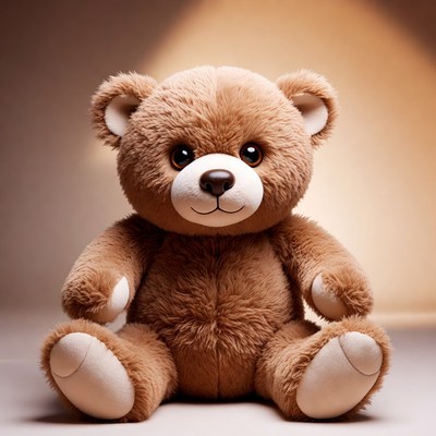 Cute teddy bear sitting