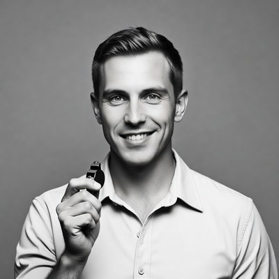 Man holding whistle