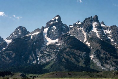 Snow-capped Teton Mountains Wyoming
