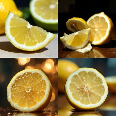 Sliced Fresh Lemons