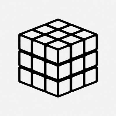 3x3 Rubik's Cube Outline