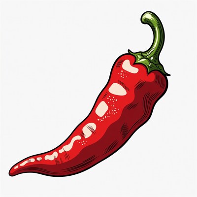 Red Chili Pepper Illustration