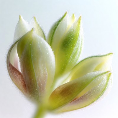 Green flower buds cluster