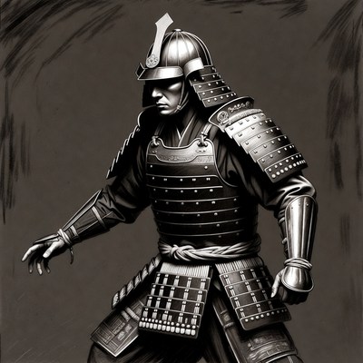 Samurai Warrior in Armor