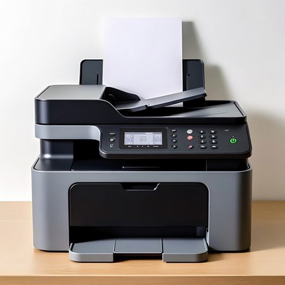 Modern Black Multifunction Printer