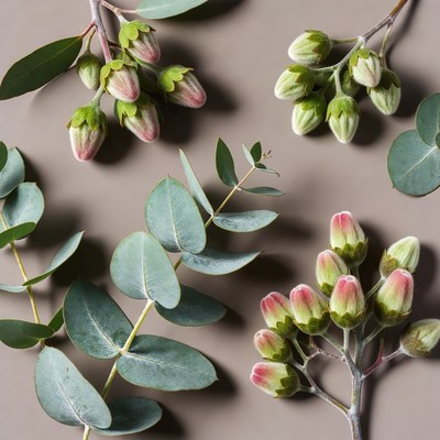Eucalyptus Leaves and Buds