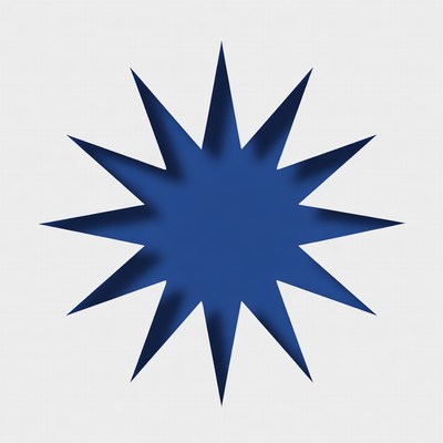 Blue Starburst Icon