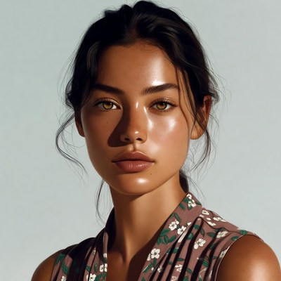 Beautiful Asian woman portrait