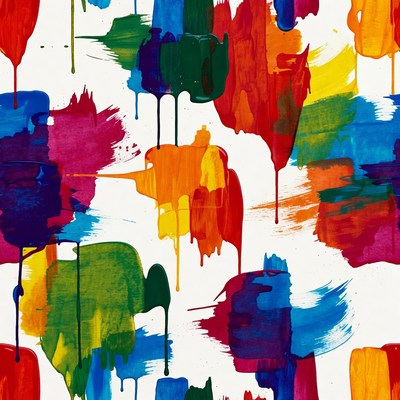 Colorful Paint Splatter Pattern