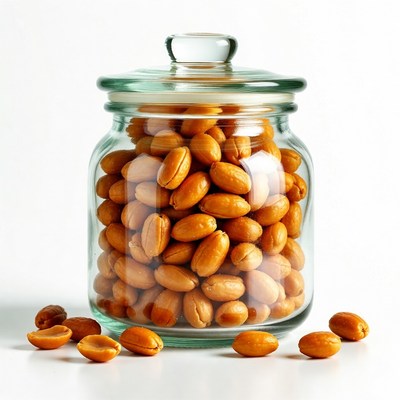 Peanuts in Glass Jar