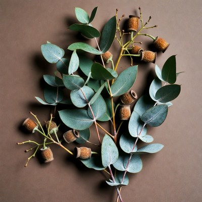 Eucalyptus Leaves and Buds