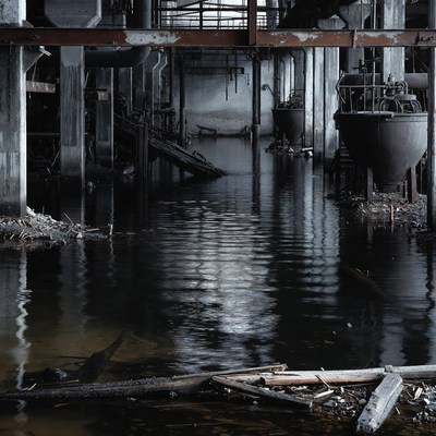 Flooded Abandoned Industrial Factory