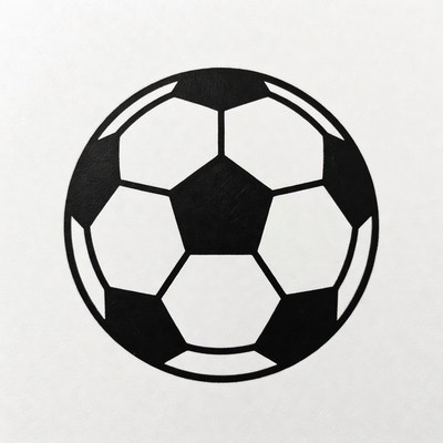 Black Soccer Ball Icon