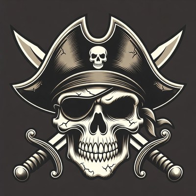 Pirate Skull with Crossed Swords
