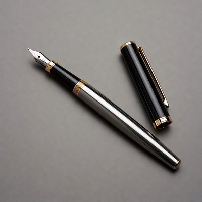 Black and Gold Fountain Pen