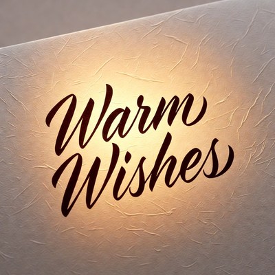 Warm Wishes on Textured Paper