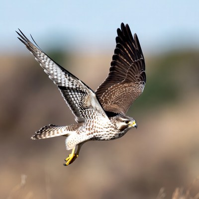 Cooper's Hawk Flying in Flight