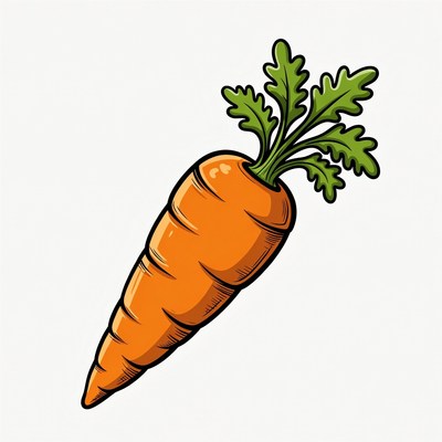 Cartoon carrot illustration
