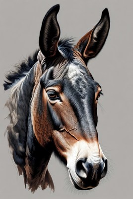 Close-up of donkey head