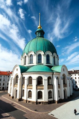 Green-domed Orthodox Church Building