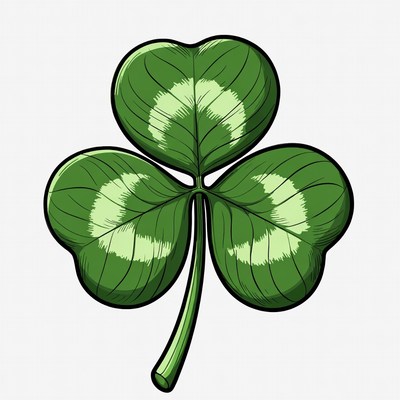 Four-Leaf Clover Illustration