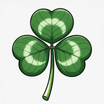 Three-Leaf Clover Illustration