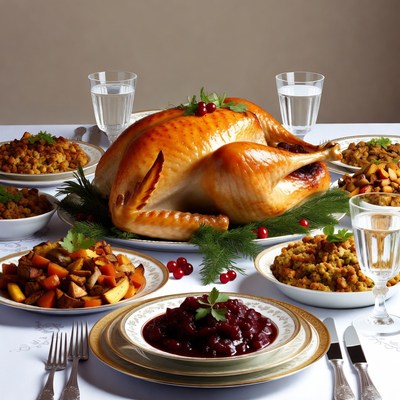 Roast Turkey Thanksgiving Dinner
