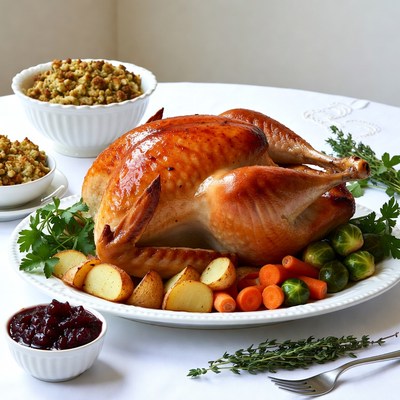 Roasted Turkey Dinner with Vegetables