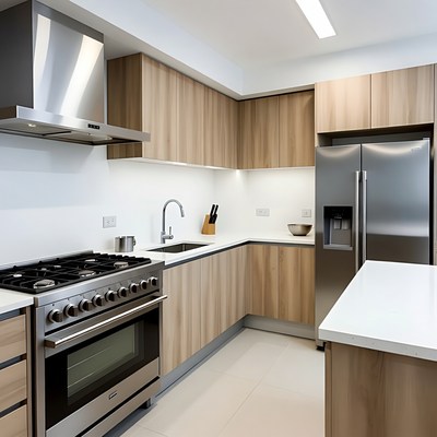 Modern Wooden Kitchen Interior