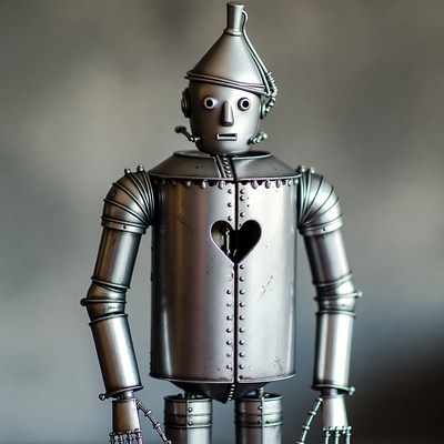 Tin Man with heart chest