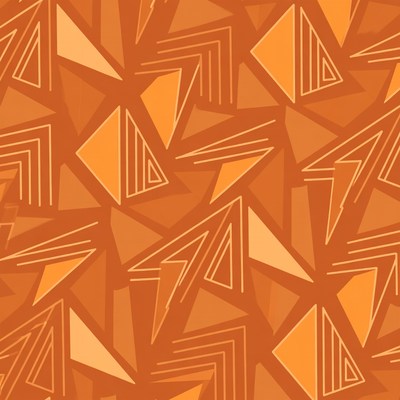 Orange Geometric Triangle Pattern