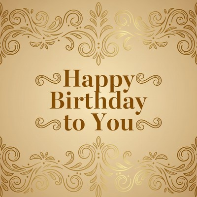 Happy Birthday to You Ornate Frame