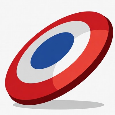 Red White Blue Target Disc