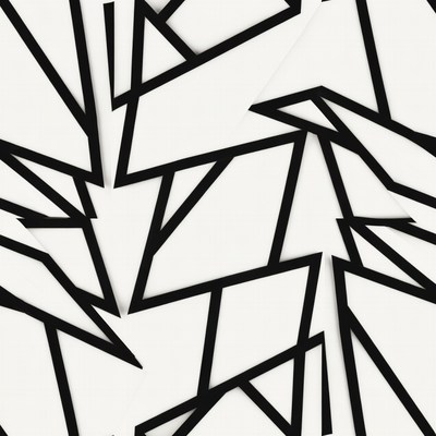 Black Geometric Triangle Pattern