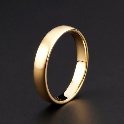 Shiny Gold Wedding Band