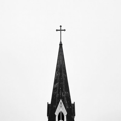 Church Steeple with Cross