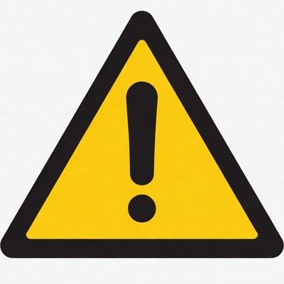 Yellow Warning Triangle Sign