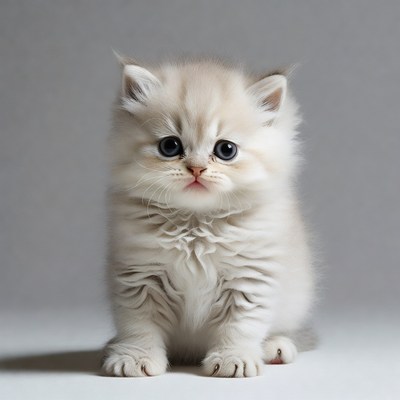 Fluffy British Shorthair Kitten