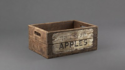 Vintage Wooden Apples Crate