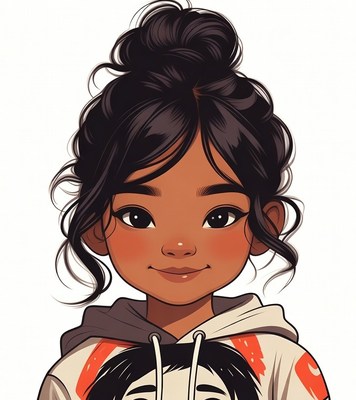 Asian girl in Star Wars hoodie