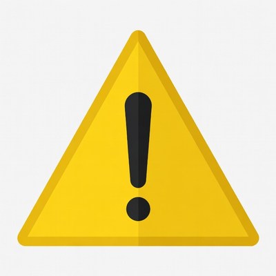 Yellow Warning Sign Icon