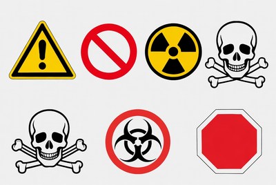Danger Warning Signs Collection