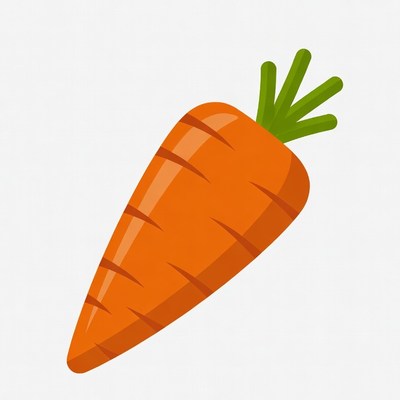 Orange carrot illustration