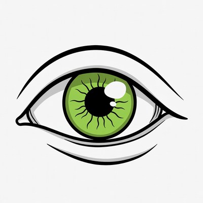 Green Eye Illustration